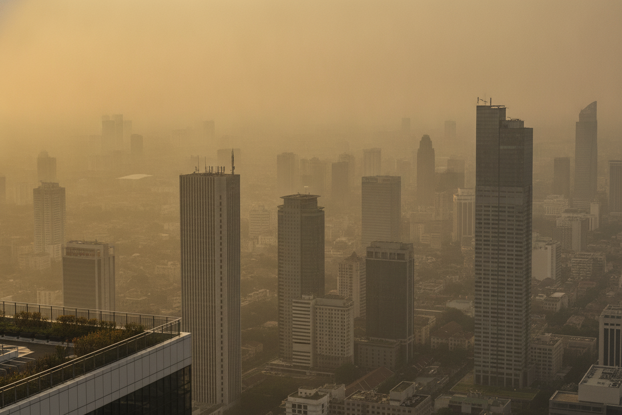 Kualitas Udara Jakarta Pagi Ini Terburuk Kelima di Dunia