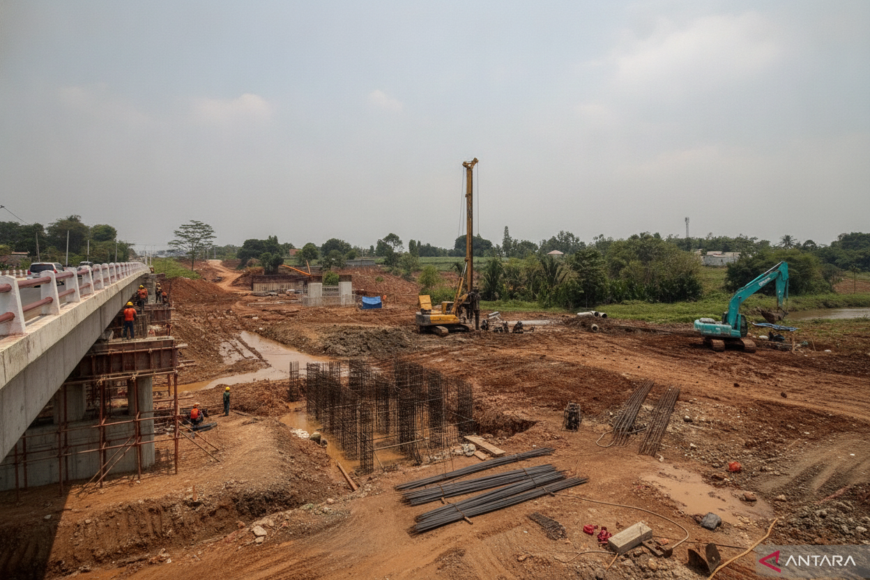 Bupati Rudy Susmanto Minta Pembangunan Dua Jembatan Bomang Tuntas Desember 2026