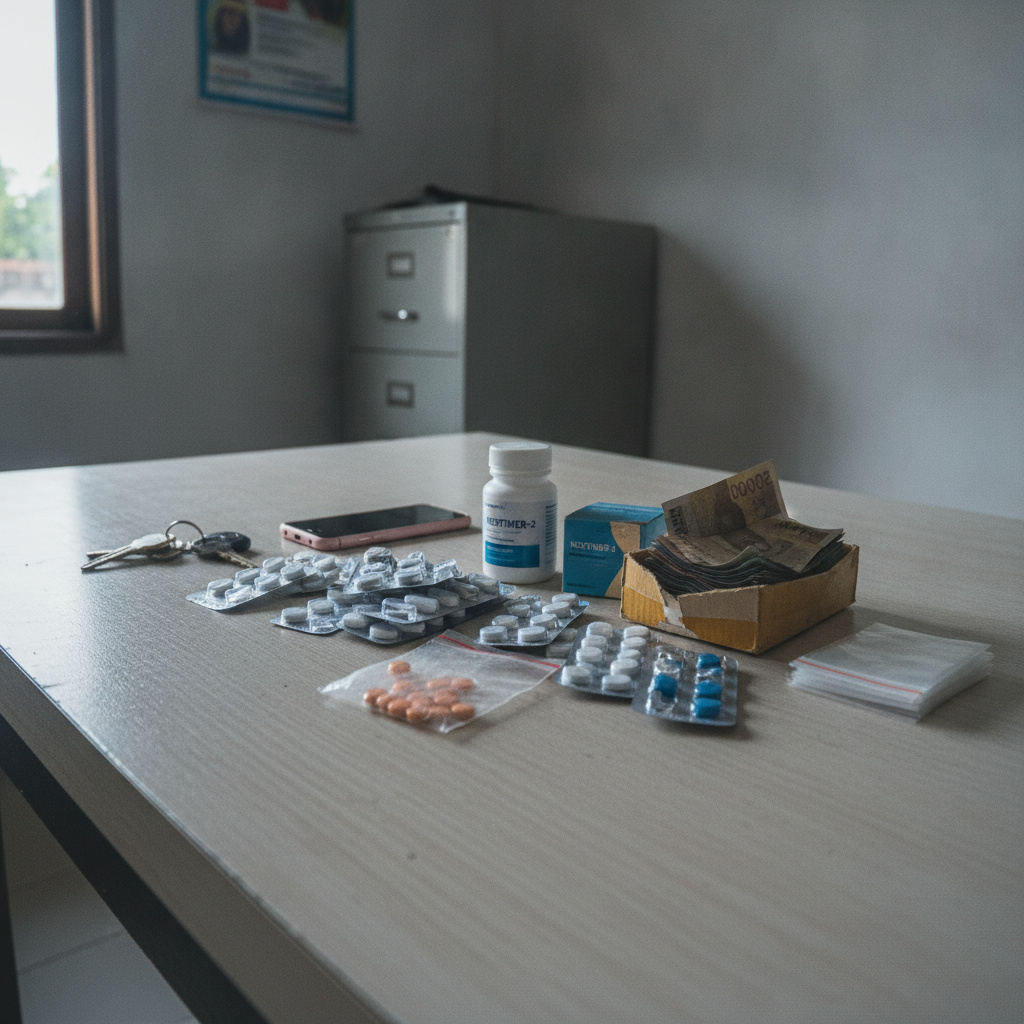 Polisi Buru Distributor Obat Keras ke Toko Kosmetik di Penjaringan