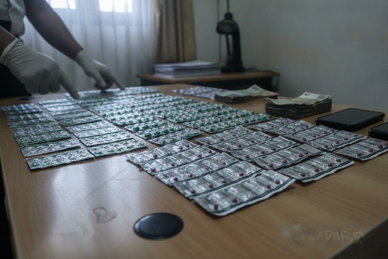 Polisi Ringkus Dua Pengedar Obat Keras Ilegal di Tambora, Ribuan Pil Disita